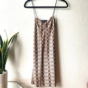 UO Beige and Black Wildly Bodycon Night Out Dress